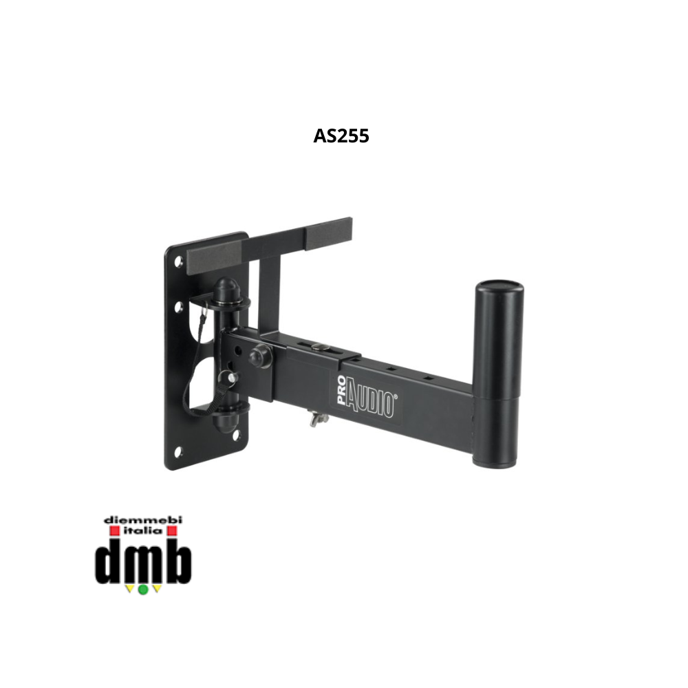 PROAUDIO - AS255 -  Supporto staffa in metallo a parete per casse acustiche (kp560)