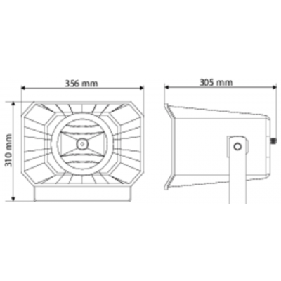 PROAUDIO - HD100T - Diffusore coassiale a tromba 2 vie