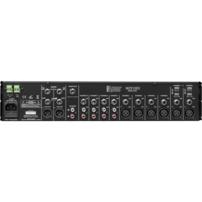 PROAUDIO - MZX1002 - mixer da 2U rack, dotato di 10 ingressi e 2 uscite assegnabili