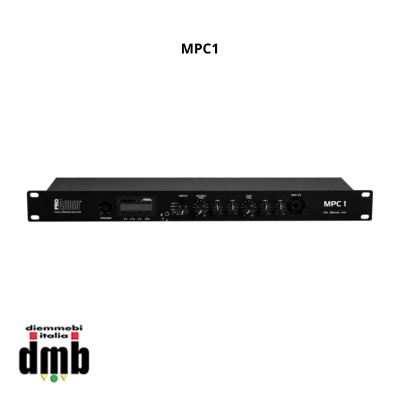 PROAUDIO - MPC1 - Preamplificatore dotato di lettore multiplayer MP3/Bluetooth