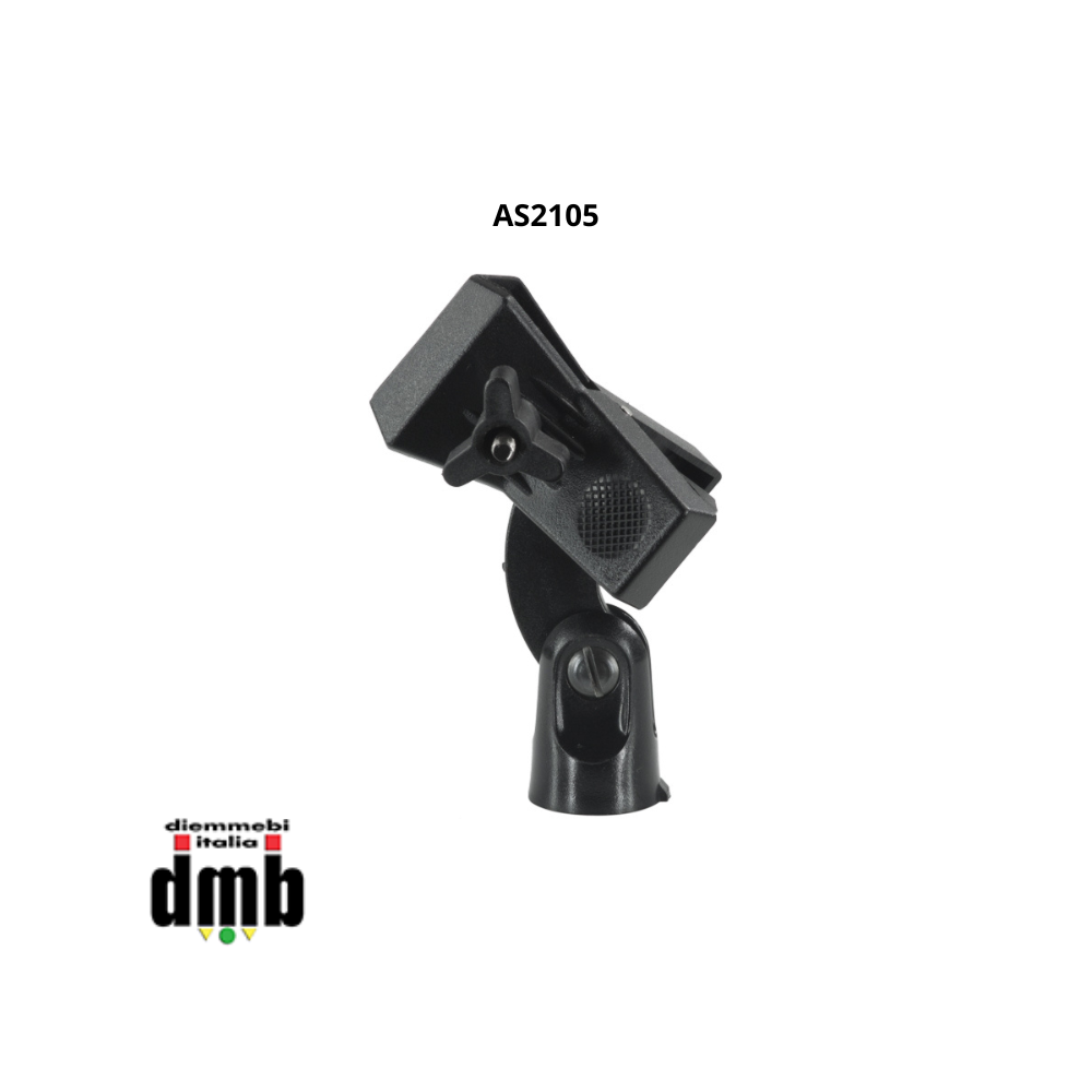 PROAUDIO - AS2105 - Supporto a pinza per microfono in ABS con vite bloccante