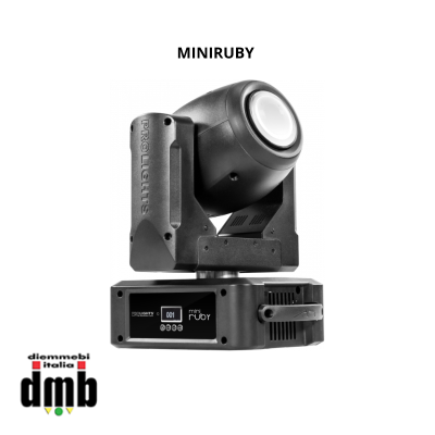 PROLIGHTS - MINIRUBY - Testa mobile Beam ultra compatta 132W S Osram Sirius HRI