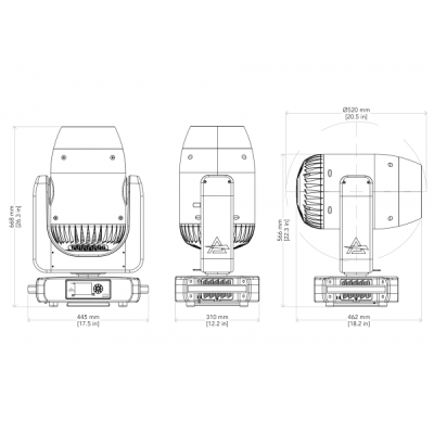 PROLIGHTS - Astra Hybrid420 - Testa mobile ibrida