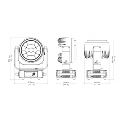 PROLIGHTS - Astra Wash19Pix - Testa mobile wash LED