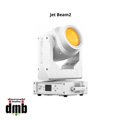 PROLIGHTS - Jet Beam2 - Testa mobile Beam 1x100W white LED, 2°, prisma 8f, 14 colori, 18 gobos