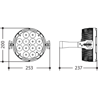 PROLIGHTS - LumiPar 12UAW - Faro PAR LED 12x6W