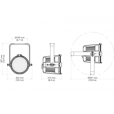 PROLIGHTS - EclPar IPMVW - Proiettore LED a singola sorgente IP65