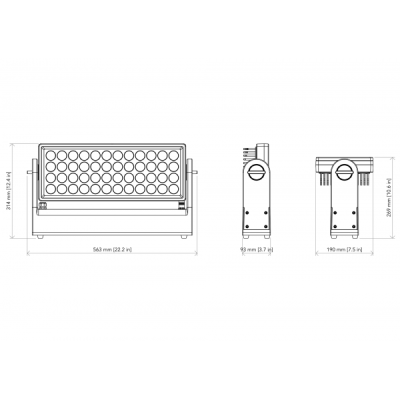 PROLIGHTS - Solar 48Q - Faro proiettore wash compatto outdoor