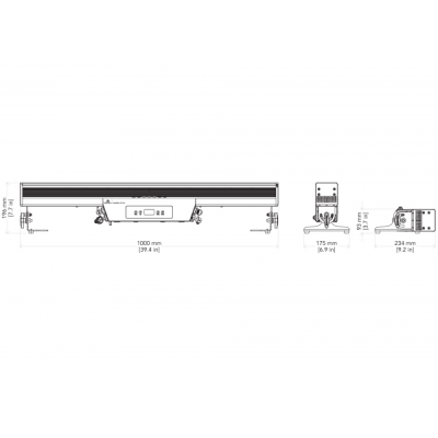 PROLIGHTS - LumiPix XB100 - Barra LED con 18x20W RGB + Bianco Caldo LED