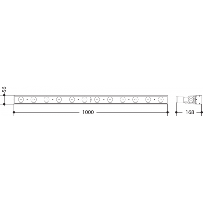 PROLIGHTS - LumiPix 12UQPRO - Barra a LED 12x8W RGBW/FC 3 sezioni PowerCON-3p 19° IP20 71W