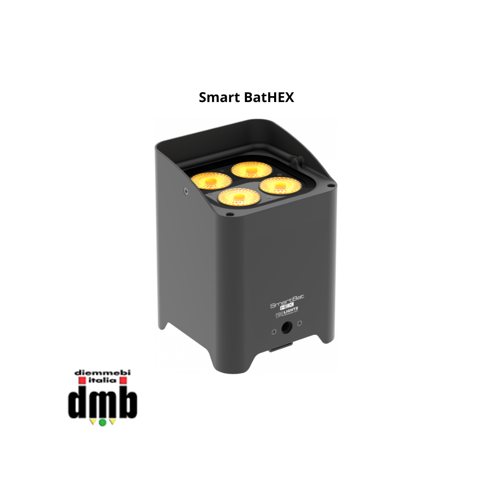 PROLIGHT - Smart BatHEX - proiettore LED a batteria 4x12W RGBWAP LEDs