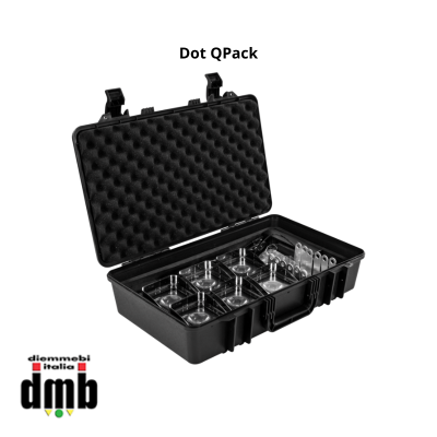 PROLIGHTS - Dot QPack - Case + 6 Dot Q proiettori LED a batteria 1x15W RGBW LED