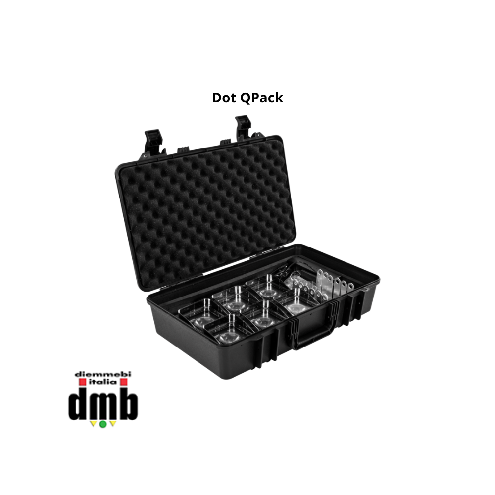 PROLIGHTS - Dot QPack - Case + 6 Dot Q proiettori LED a batteria 1x15W RGBW LED