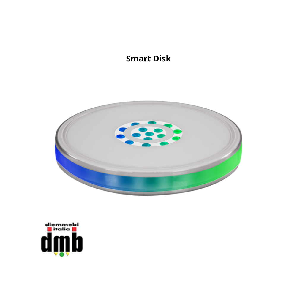 PROLIGHTS - Smart Disk - Centrotavola da effetto a LED RGBW 39x0,25W RGB + Bianco Caldo