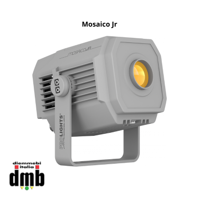 PROLIGHTS - MOSAICOJR - Faro proiettore LED zoomabile da 70W IP66 con gobo e ruota colore