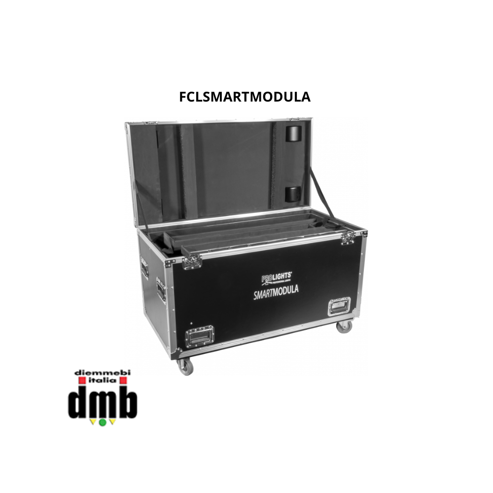 PROLIGHTS - FCLSMARTMODULA - Flight case per il trasporto di 2x SMARTMODULA, 16x MODULASPOT, 2x MODULAWASH