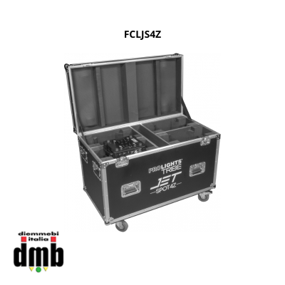 PROLIGHTS - FCLJS4Z - TRIBE - Flight case per 4 Teste mobili JETSPOT4Z