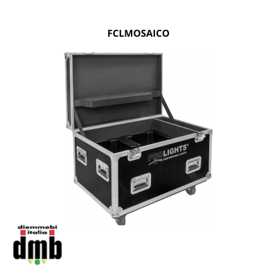 PROLIGHTS - FCLMOSAICO - Flight case per 2 Faro LED MOSAICOL con shell