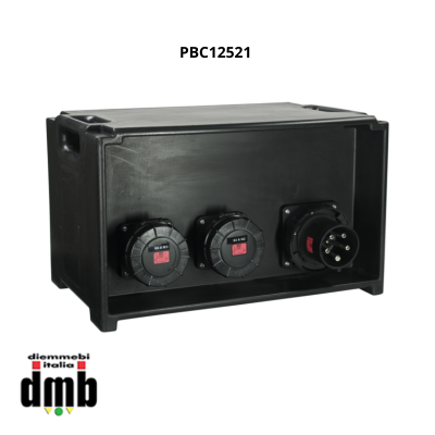 GDE - PBC12521 - Power-box portatile per la distribuzione elettrica, ingresso spina 125A-5p