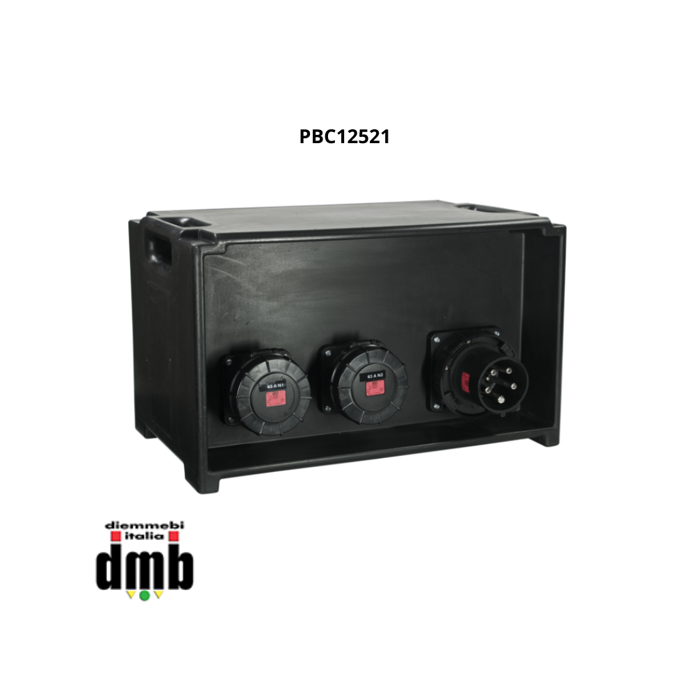 GDE - PBC12521 - Power-box portatile per la distribuzione elettrica, ingresso spina 125A-5p