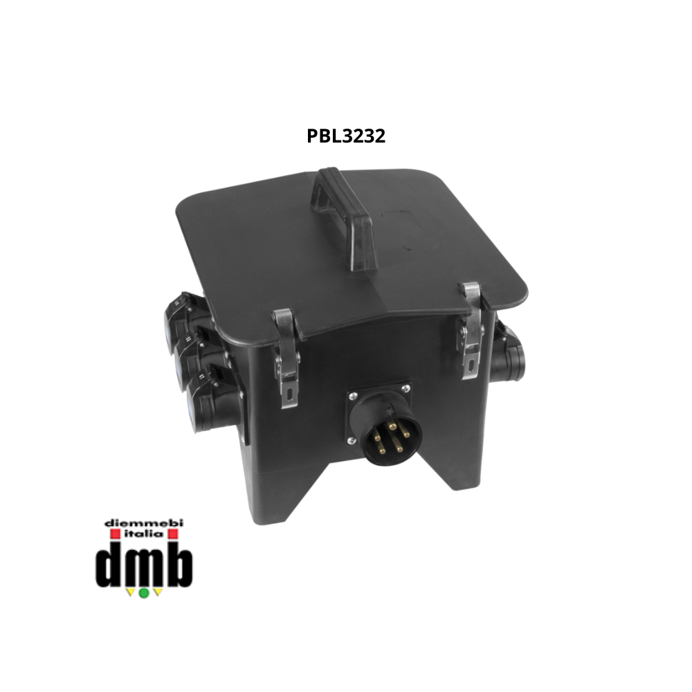 GDE - PBL3232 - Power-box portatile per la distribuzione elettrica, ingresso spina 5p 32A