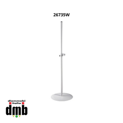 KONIG & MEYER - 26735W - Stand Bianco con base tonda in acciaio per diffusori