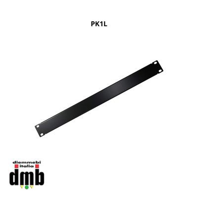 MD ITALY - PK1L - Pannello cieco a rack 1 unità nero