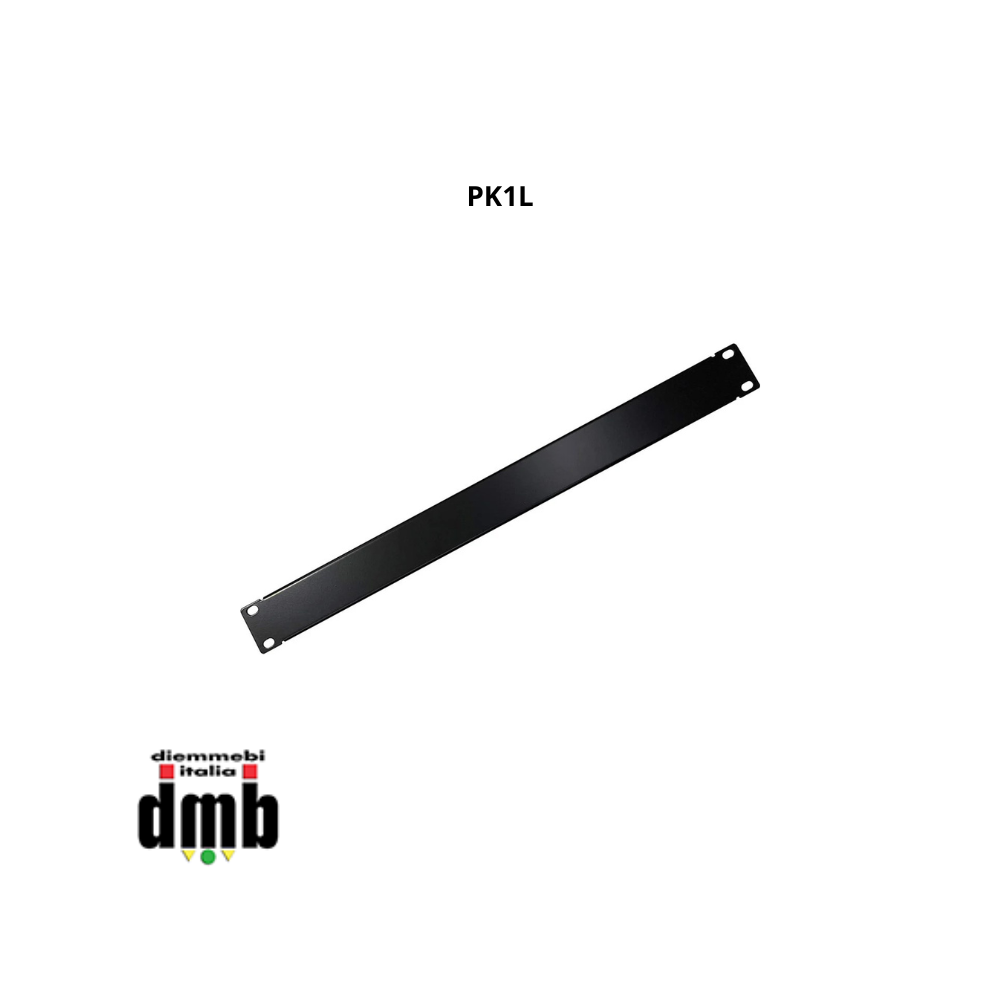 MD ITALY - PK1L - Pannello cieco a rack 1 unità nero