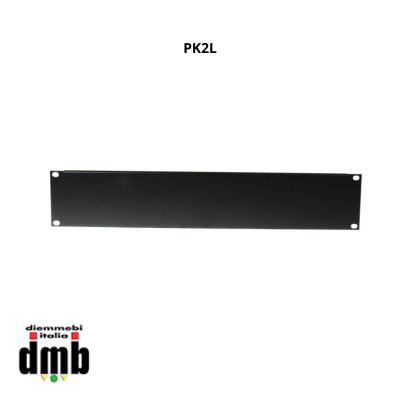 MD ITALY - PK2L - Pannello cieco a rack 2 unità nero