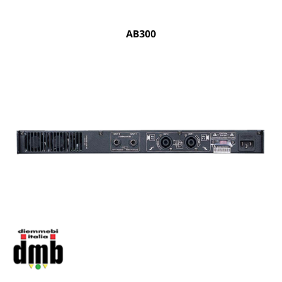 HP AUDIO - AB300 - Ampliﬁcatore di potenza in classe AB 2x200/300W 8/4 ohm