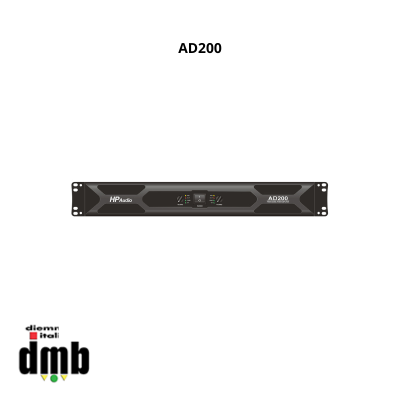 HP AUDIO - AD200 - Ampliﬁcatore di potenza in classe D 2x200/350W 8/4 ohm