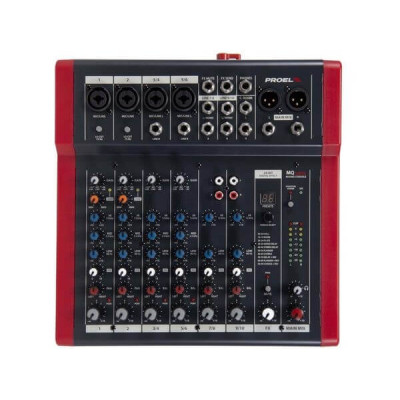 PROEL - MQ10FX - Ultra-compact 10-channel audio mixer with effects