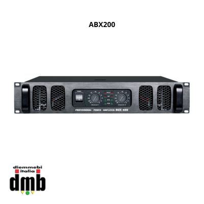 HP AUDIO - ABX200 - Ampliﬁcatore di potenza in classe AB 2x200/300W 8/4 ohm