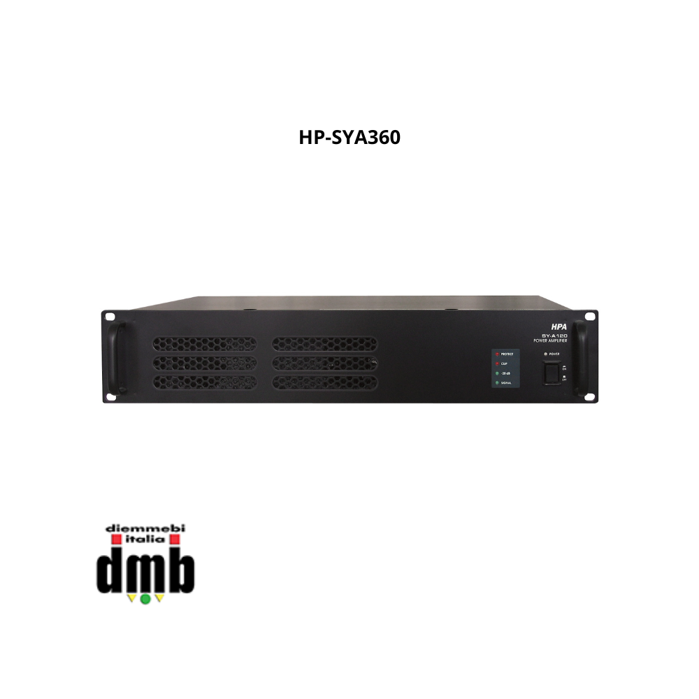 HP AUDIO - HP-SYA360 - Ampliﬁcatore P.A. 1x360W 100V