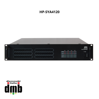 HP AUDIO - HP-SYA4120 - Amplificatore Digitale in Classe D 4x120W 100V/4 ohm