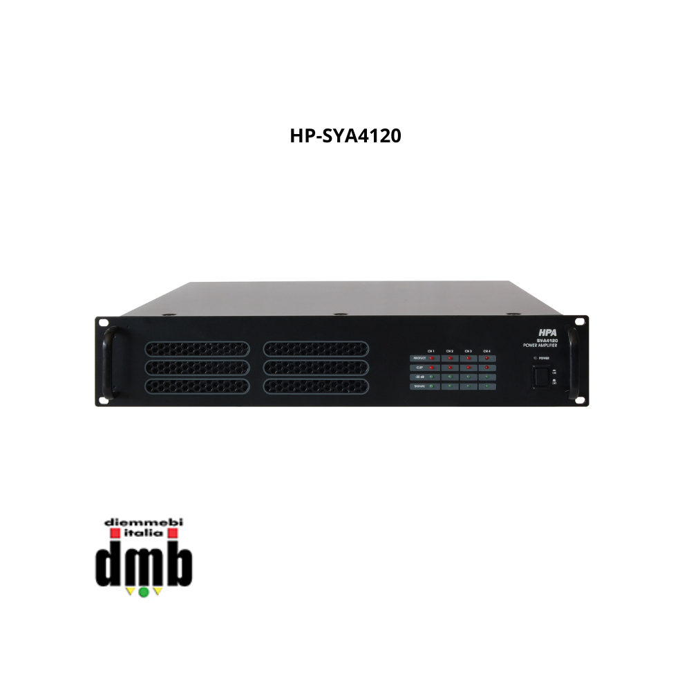 HP AUDIO - HP-SYA4120 - Amplificatore Digitale in Classe D 4x120W 100V/4 ohm