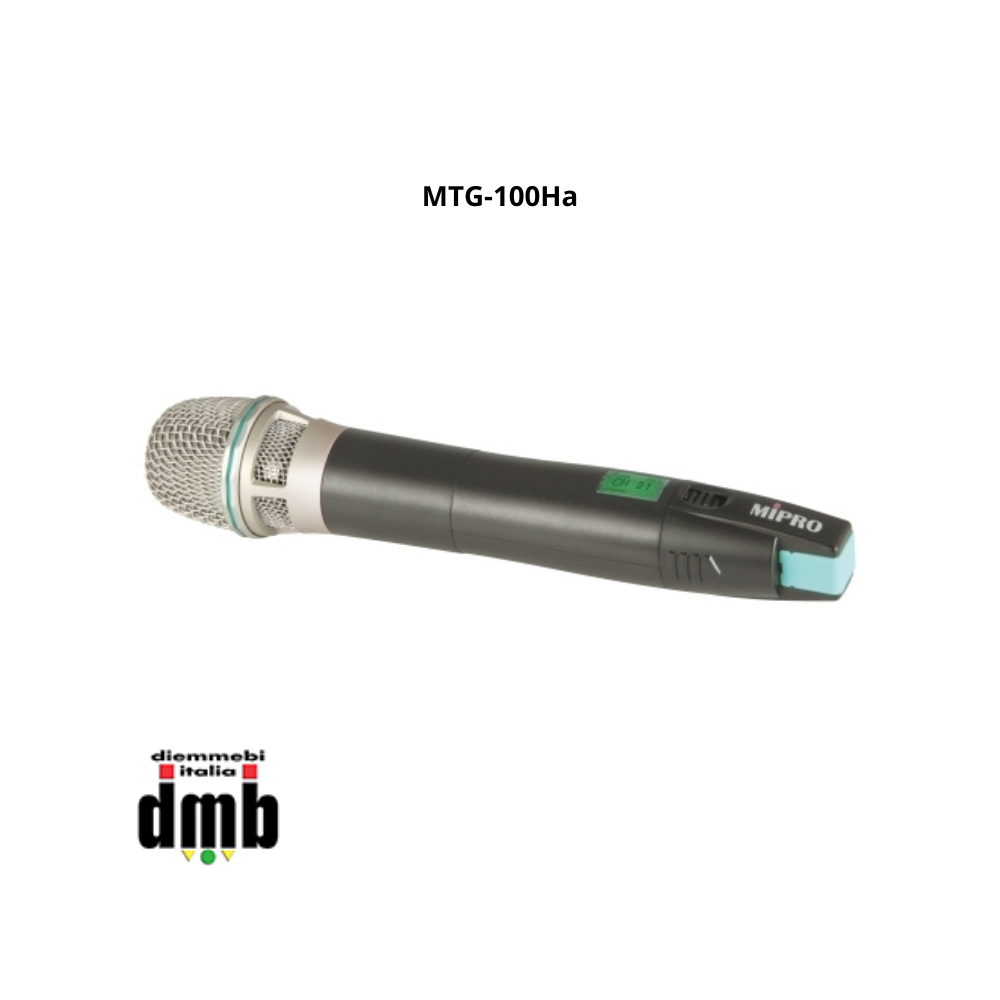 MIPRO - MTG-100Ha - Trasmettitore digitale ad impugnatura 16 canali UHF