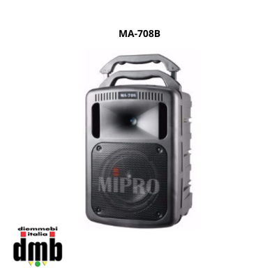 MIPRO - MA-708B - Amplificazione portatile da 190W a batteria e corrente + Bluetooth