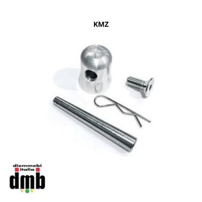 TEKPRO - KMZ - KIT 1 MEZZO SPIGOT,SPINA,COPIGLIA E VITE SVASATA M10X25