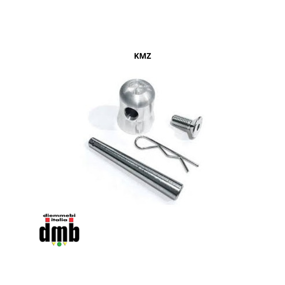 TEKPRO - KMZ - KIT 1 MEZZO SPIGOT,SPINA,COPIGLIA E VITE SVASATA M10X25