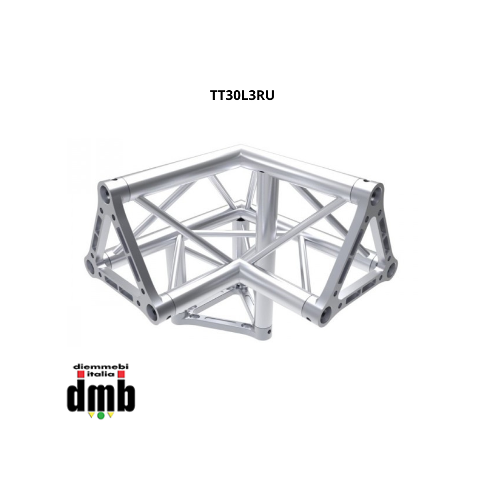 TEKPRO - TT30L3RU - ANGOLO TRIANGOLARE SEZ 29 CM 3 VIE 90° DX VERSO BASSO