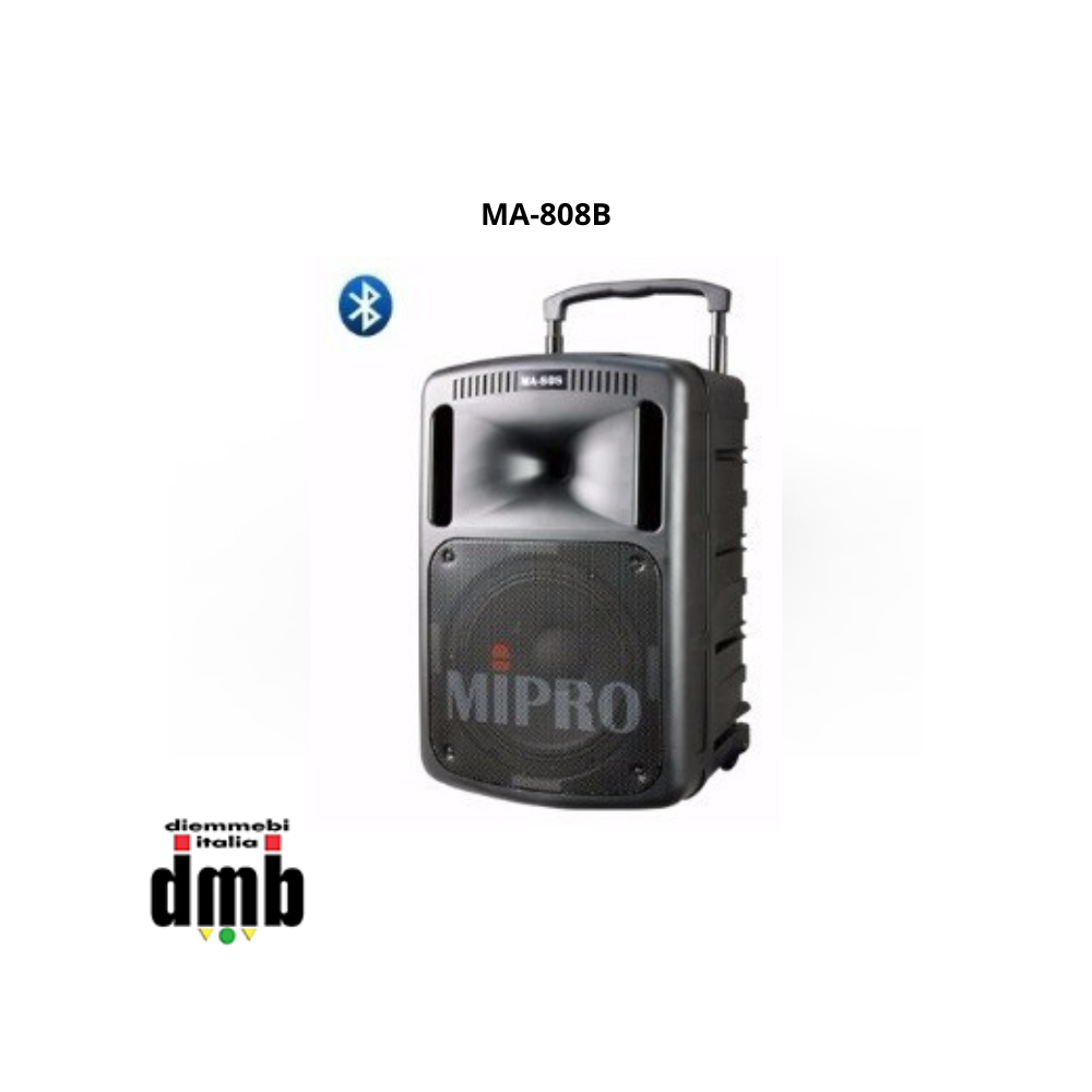 MIPRO - MA-808B - Amplificazione portatile da 267/456W a batteria e corrente