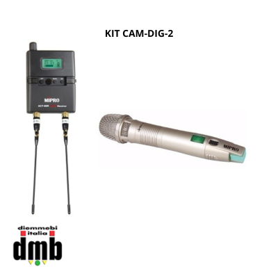 MIPRO - KIT CAM-DIG-2 - Kit per Telecamere con Ricevitore digitale ACT + Trasmettitore a impugnatura