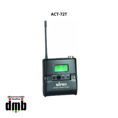 MIPRO - ACT-72T - Trasmettitore belt pack ACT-UHF con Batteria ricaricabile al Litio