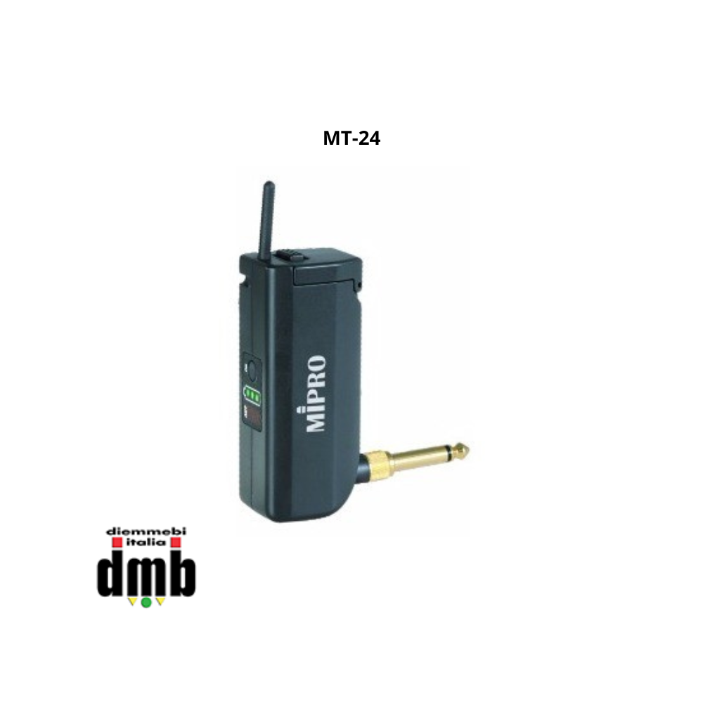 MIPRO - MT-24 - Trasmettitore per Chitarra o Linea ACT-2,4GHz con Batteria ricaricabile al Litio