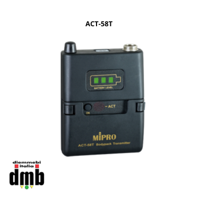 MIPRO - ACT-58T - Trasmettitore Beltpack 5,8GHz con batterie alcaline