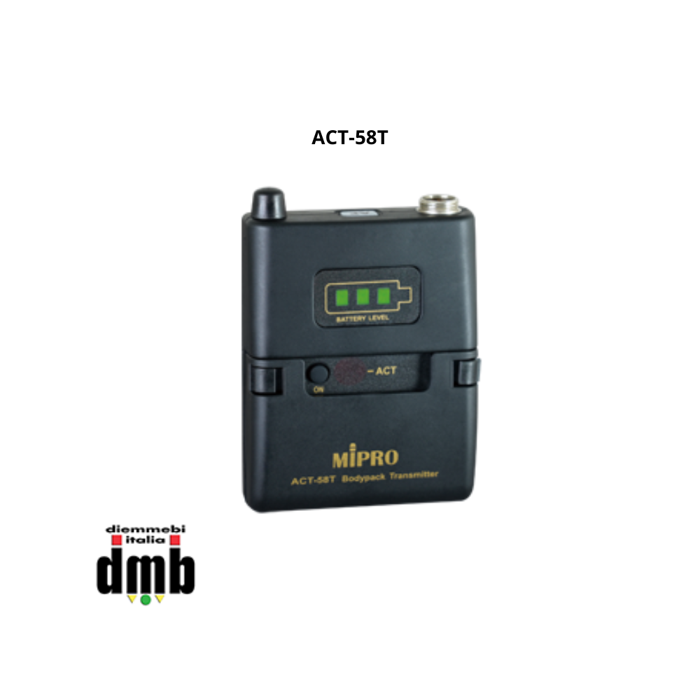 MIPRO - ACT-58T - Trasmettitore Beltpack 5,8GHz con batterie alcaline