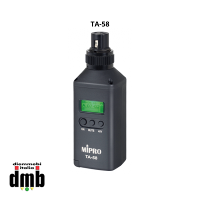 MIPRO - TA-58 - Trasmettitore digitale 5,8G con presa XLR