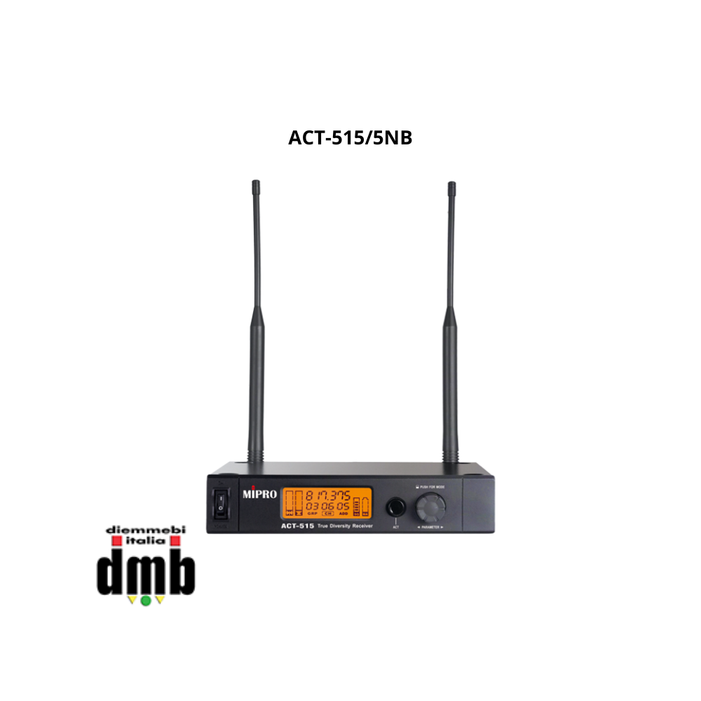 MIPRO - ACT-515/5NB - Ricevitore singolo - UHF ACT - Banda 24MHz - PC Control