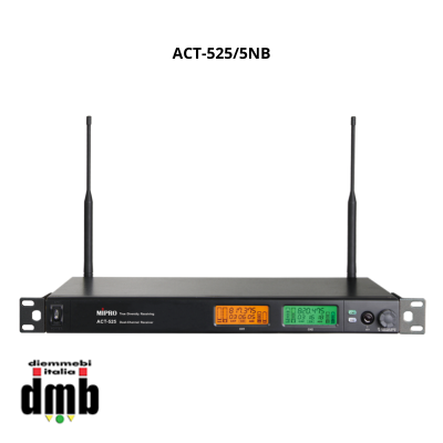 MIPRO - ACT-525/5NB - Ricevitore doppio - UHF ACT - Banda 24MHz - PC Control